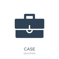 case icon vector on white background, case trendy filled icons f