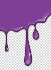 Vector Purple splash with transparency background