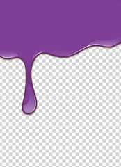 Vector Purple splash with transparency background