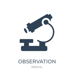 observation icon vector on white background, observation trendy