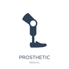 prosthetic icon vector on white background, prosthetic trendy fi