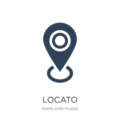 locato icon vector on white background, locato trendy filled ico