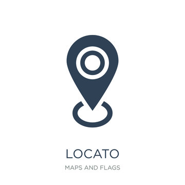 locato icon vector on white background, locato trendy filled ico