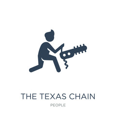 the texas chain saw massacre icon vector on white background, th