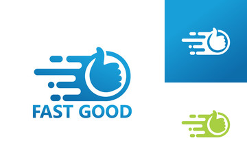 Fast Good Logo Template Design Vector, Emblem, Design Concept, Creative Symbol, Icon
