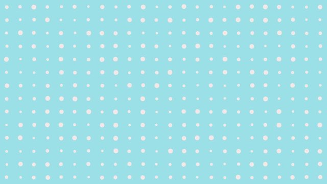 Simple Polka Dot Background. Simple animation of blue white polka dot background.