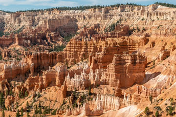 View of Bryce Amphitheater from Sunrise Point of Bryce Canyon National Park, Utah