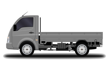 Fototapeta premium realistic truck. side view.
