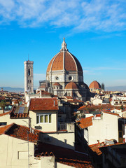 Fototapeta na wymiar View of The Duomo in Florence