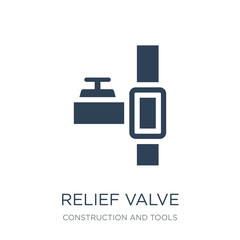relief valve icon vector on white background, relief valve trend