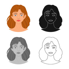 Vector illustration of body and part sign. Collection of body and anatomy stock symbol for web.