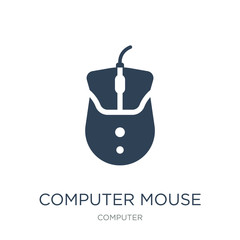 computer mouse device icon vector on white background, computer