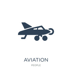 aviation icon vector on white background, aviation trendy filled