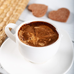 Turkish coffee and cookies