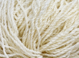 Color yarn for knitting, knitting wool balls . Beautiful yarn knitting background. Close up of multi colored kitting yarn.