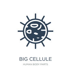 big cellule icon vector on white background, big cellule trendy