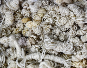 Color yarn for knitting, knitting wool balls . Beautiful yarn knitting background. Close up of...