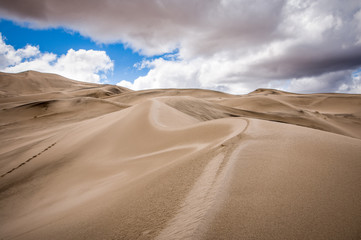 Fototapeta na wymiar Eureka Valley Sand Dunes in Death Valley National Park, California