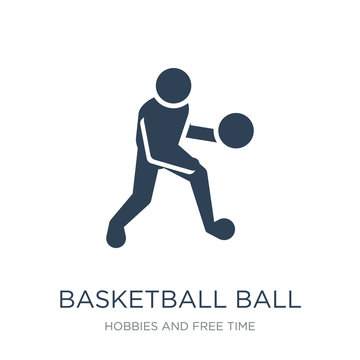 basketball ball icon vector on white background, basketball ball