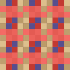 Seamless pattern background from a variety of multicolored squares.