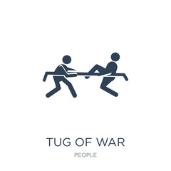 tug of war icon vector on white background, tug of war trendy fi