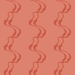 Seamless pattern background with multi-colored wavy lines.