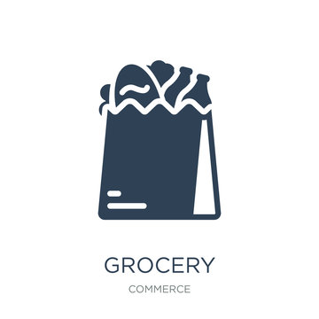 2D Grocery Store Branding Template with Shopping Bag Logo Stock Vector -  Illustration of template, grocery: 292876941