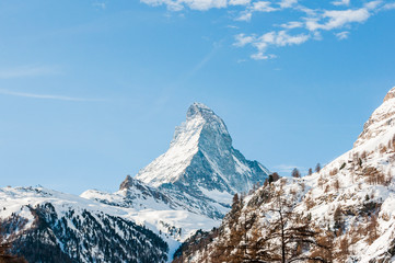 Zermatt, Matterhorn, Trockener Steg, Furi, Zmutt, Zmuttbach, Winter, Wintersport, Wallis, Walliser Berge, Alpen, Schweiz