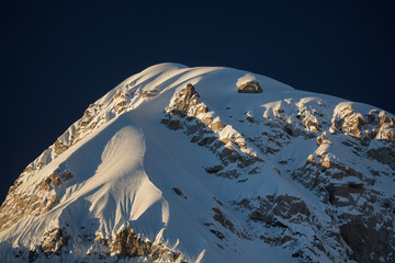 Peak of mount Pumori, Everest National Park, Nepal