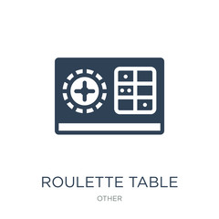 roulette table icon vector on white background, roulette table t