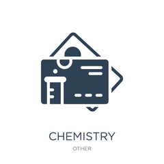 chemistry business card icon vector on white background, chemist