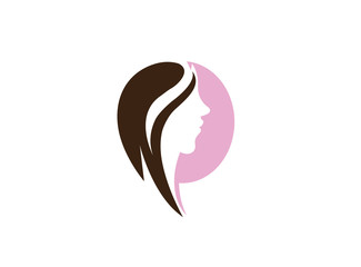 hairdresser woman beauy logo