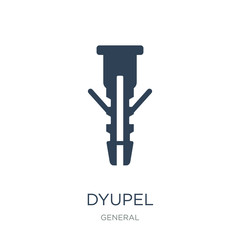 dyupel icon vector on white background, dyupel trendy filled ico