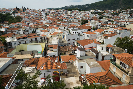 Skiathos Town From Above