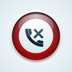 No Call Phone button illustration
