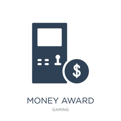 money award icon vector on white background, money award trendy