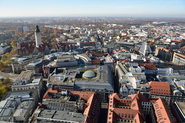Fototapeta premium View over Leipzig, Germany.