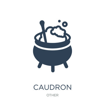 caudron icon vector on white background, caudron trendy filled i