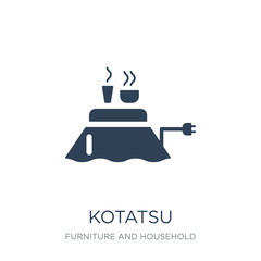 Obraz premium kotatsu icon vector on white background, kotatsu trendy filled i