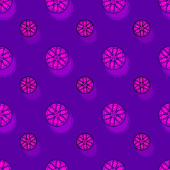 Seamless background pattern with a variety of colored floral motifs.