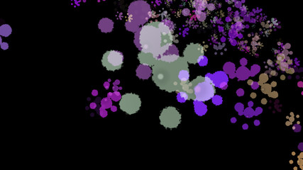 Background with paint. Divorces and drops. Periwinkles.