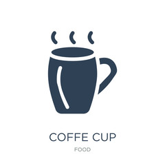 coffe cup icon vector on white background, coffe cup trendy fill