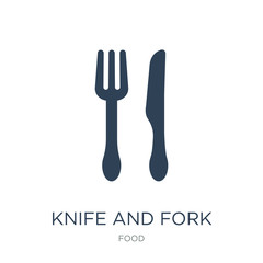 knife and fork icon vector on white background, knife and fork t