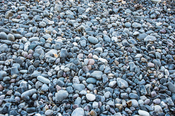 Gravel on the beach