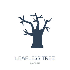 leafless tree icon vector on white background, leafless tree tre