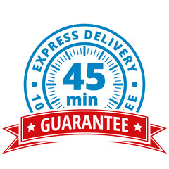45 minutes Express Delivery illustration