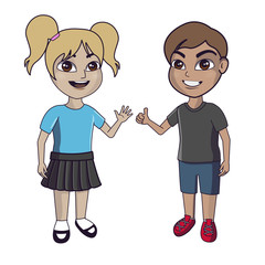 boy and girl