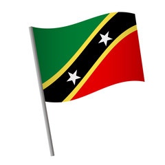 Saint Kitts and Nevis flag icon.