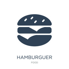 hamburguer icon vector on white background, hamburguer trendy fi