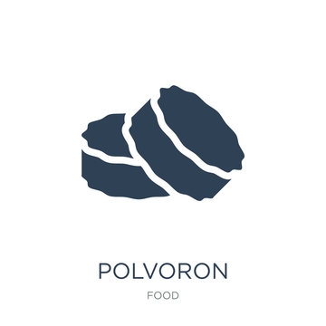 polvoron icon vector on white background, polvoron trendy filled